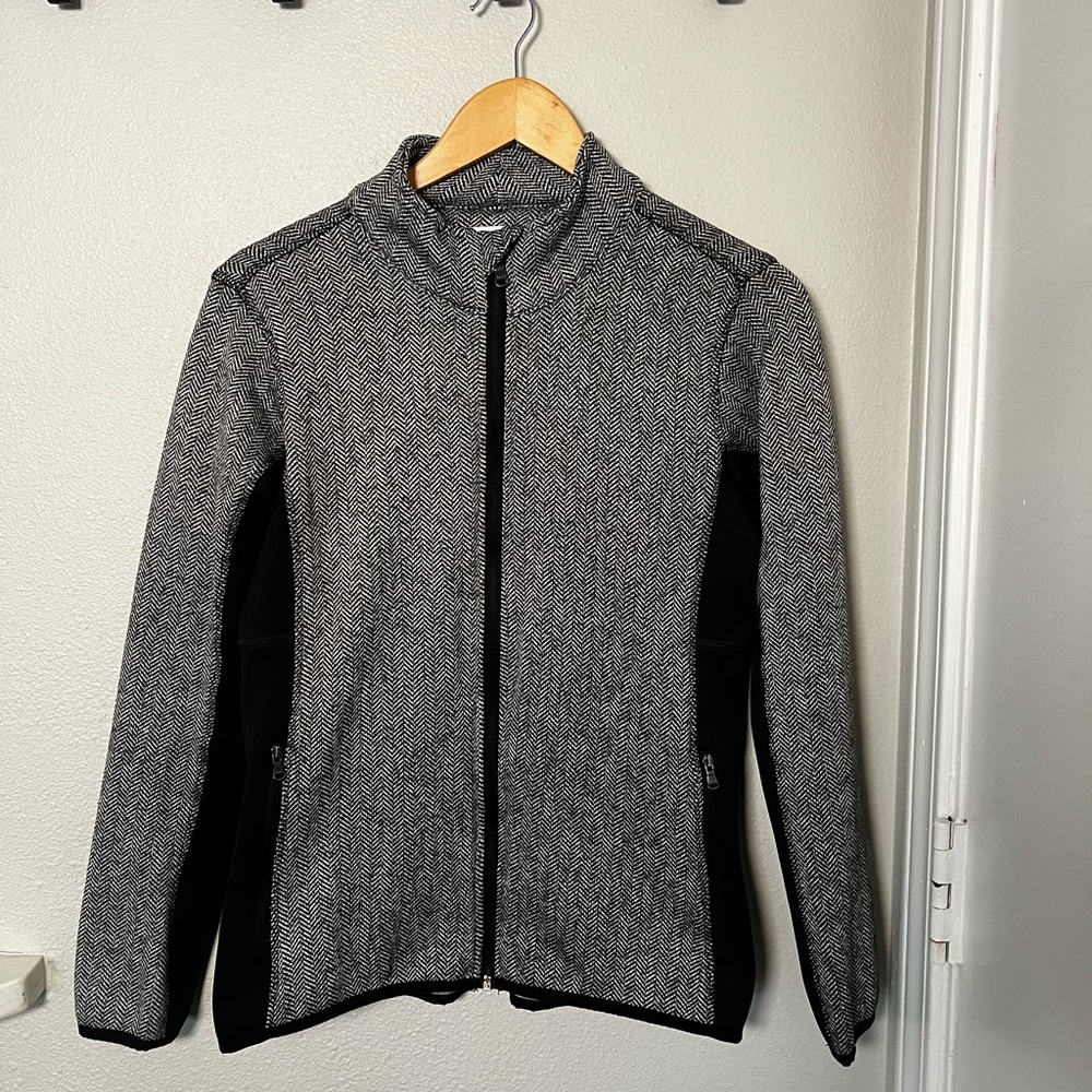 Marc New York Herringbone zip up jacket